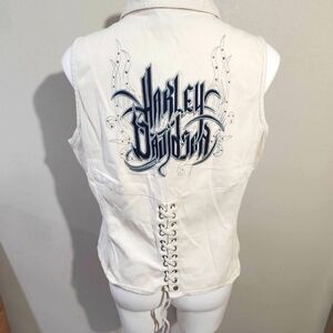 Harley Davidson Full Zip Vest Women's Size 1W